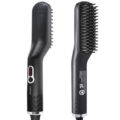 China Regenerative Electric Heated Comb Brush Hair Straightener Hair Straightener Brush Beard Straightening for sale