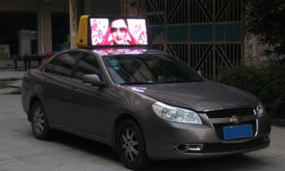 China High Brightness P5 Led Taxi Top Advertising 3G / Wifi Remote Control 960×320mm for sale