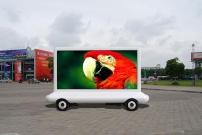 China mobile vehicle / trailer Truck Mounted LED Screen with 2 side , 3 side for sale