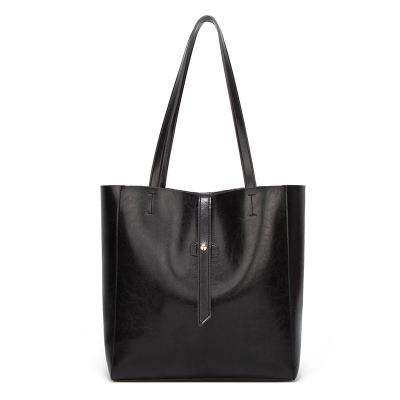 China European Fashoion Fashion Style PU Leather Bag Shopping Bag Women Leather Tote Handbags for sale