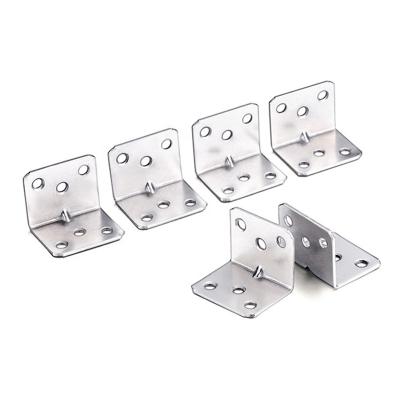 China Stainless Steel Modern Floating Shelf Brackets Modern Flat Corner Right Angle Bracket for sale