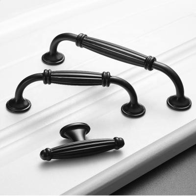 China Modern Aluminum Alloy Cabinet Wardrobe Door Knob And Handles Drawer Pulls for sale