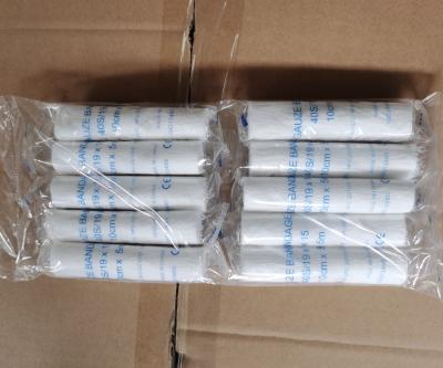 China Medical Gauze Stocked Gauze Bandage 7.5cm x 5m 40S 19x15 Mesh for sale