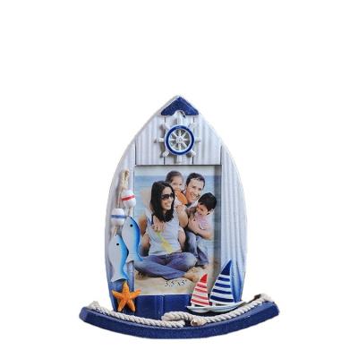 China Mediterranean style creative mediterranean style gift family photo wooden frame for sale