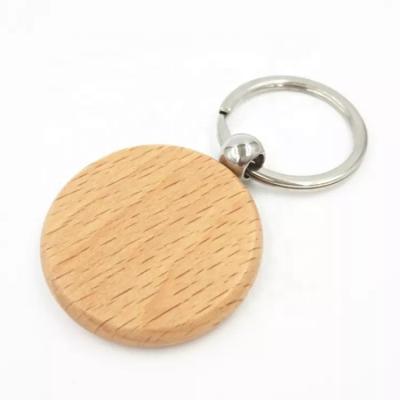 China Christamas Home Decoration Custom Diy Gifts Handmade Wooden Key Chain Key Indicator with Split Ring Key Chain for sale