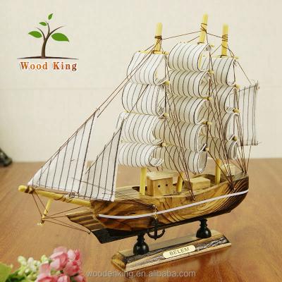 China Europe The Mediterranean Sea Sailboat European Craft Decoration Wooden Craft Gift Furnishing 24CM Model Ship for sale