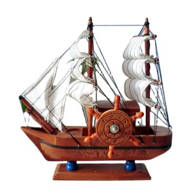 China Creative Europe Sailing Windmill Music Box Craft Gift Sets Place Adorn Student Daily Christmas Gifts Ship Wooden Ship Model for sale