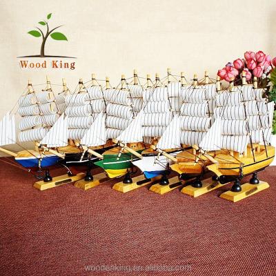 China Europe Desktop Table Decoration Item Layout Gift Navigation Model Ship Wooden Boat Souvenir for sale