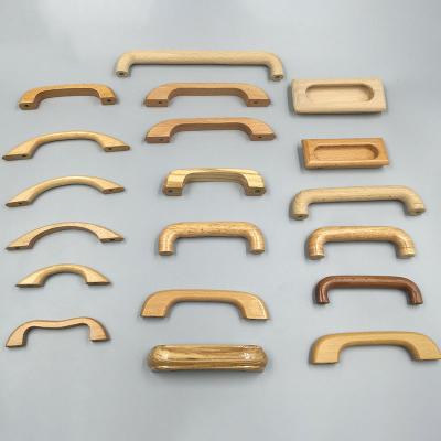 China Contemporary Professional Drawer Knobs Cabinet Furniture Door Handle Customization Wooden Furniture Handle Wood Handle for sale