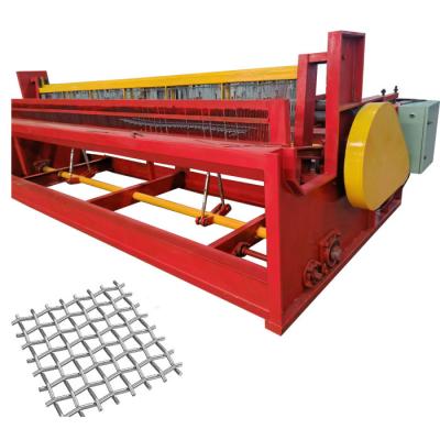 China Building Material Shops 2-6mm Semi Automatic Crimped Wire Mesh Weaving Machine for sale