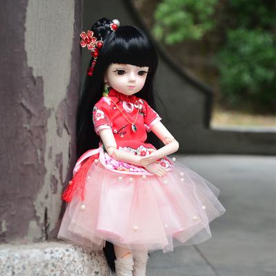 China 45cm Bjd Interactive Doll Gifts For Girl Silver Hair Doll With Clothes Change Eyes Valentine's Day Gift Beauty NEMEE Toy Handmade Doll for sale