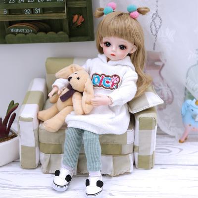 China Children Interactive Toys Solid 6 Point Joint BJD Doll Kids Toy Girl Princess Gift Dolls For Girls for sale