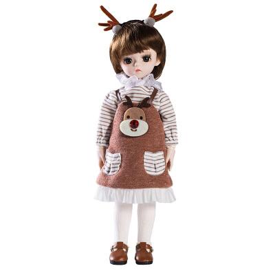 China 30cm Bjd Interactive Doll Gifts For Girl Silver Hair Doll With Clothes Change Eyes Gift Beauty Toy Doll Handmade Accessories for sale