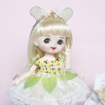 China 8 Mode BJD/OB11 Interactive Room Dolls Action Number Detachable Joint Hair Girl Gift ABS Enamel Change Girl Dress Change Eyes Dolls for sale