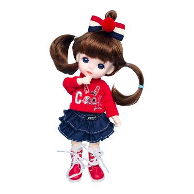 China Factory Wholesale 8 Slot Joint Joint BJD/ob11ob14 ABS Interactive Dress Up Game Dolls Enamel Material Detachable Girl Toy for sale