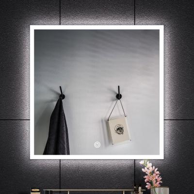 China Top Quality Modern Illuminated Mirror LED Lighted Bathroom Illuminated Backlit Vanity Mirror for sale