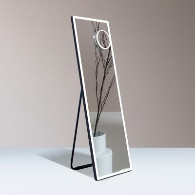 China Wholesale Bright Anti Fog Intelligent Wall Mounted Bathroom Mirrors Floor Standing Dressing Framed Integral Mirror for sale