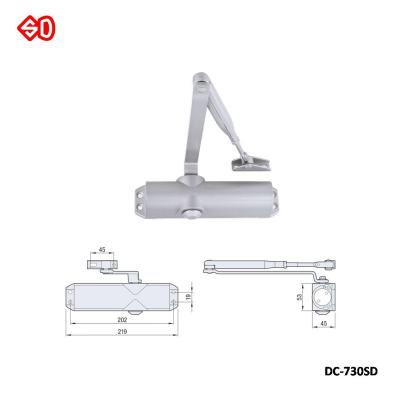 China Flat Open Door Floor Spring Automatic Heavy Duty Hydraulic Door Closer for sale