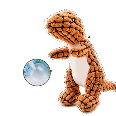 China Hot Sale Viable Soft Toy Smart Dog Toy Accompany Soft Dinosaur Interactive Dog Chew Toy for sale