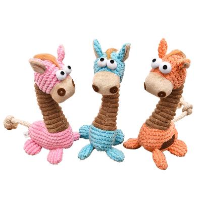 China Dog Viable Best Selling Giraffe Toy Soft Teeth Cleaning Rope Chew Toys for sale