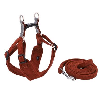 China Quick Release Little Guy Manufacturer Custom Small Dog Harness Vest Adjustable Harness And Leash Set for sale