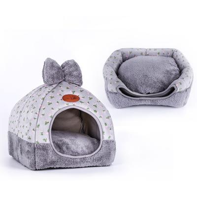 China Sustainable Wholesale Luxury Washable Cute Dog Beds Suppliers Pet Tent Small Dog Bed for sale