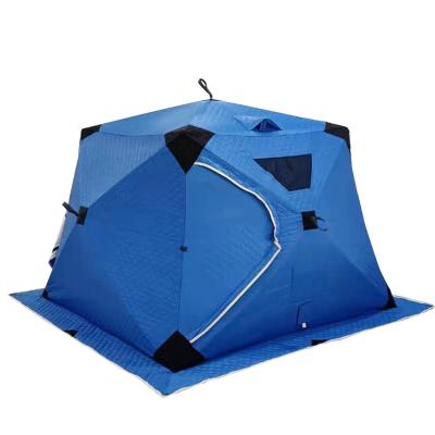 China Outdoor Fishing Revo 8 Winters Insulated Ice Fishing Tent For 3-4 Person Nice Design Outdoor Ice Fishing Tent for sale