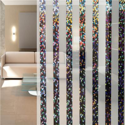 China Self-adhesive glitter self-adhesive laser window film decoration window film G010 beautiful laser design PVC self-adhesive window film self-adhesive film for sale