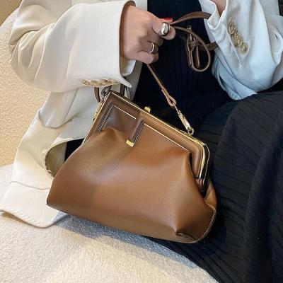 China Popular New Design Shoulder Bag Women Gold Cross Leather Bag Waterproof for sale