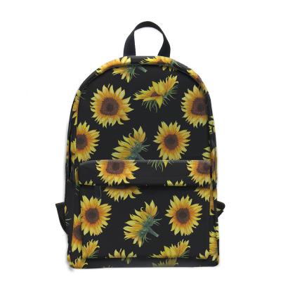 China New Amazon Oxford Cloth Sunflower Waterproof Backpack Bags Waterproof Women Backpacks for sale