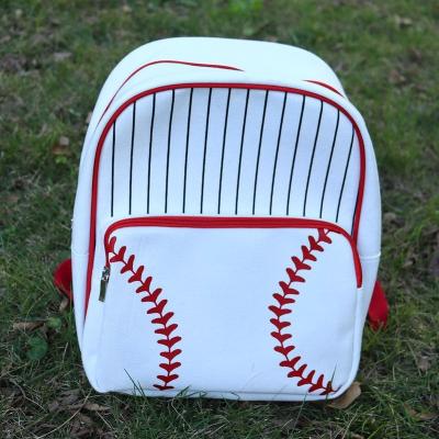 China New Amazon Trend Canvas Baseball Backpack Kids Schoolbag Waterproof Backpacks For Children for sale