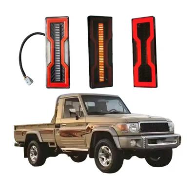 China ABS Plastic Car Led rear bumper light back lamp taillight For toyota land cruiser lc75 fj75 lc79 fj79 modified rear lamp upgrade for sale