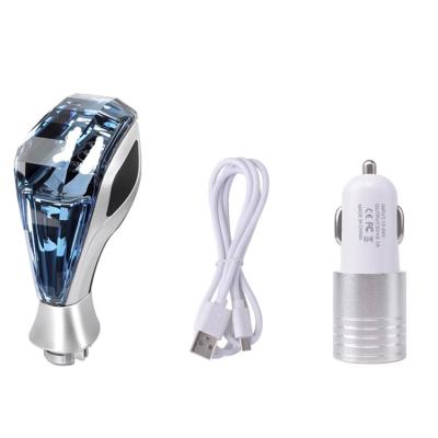 China ABS Plastic+led+Crystal Car Luxury Shift Lever For Toyota prado lc150 fj150 2010-2021 Led Luminous Crystal Gear Shift Knob Modified for sale