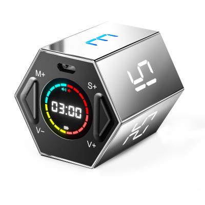 China 2022 New Digital Viable Multifunctional Alarm Clock Countdown Cube Timer Clock Mini Timer For Gym Study Electric Kitchen for sale