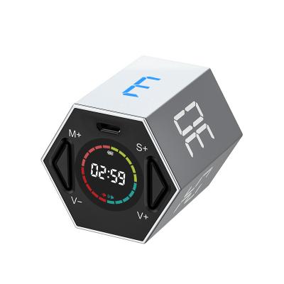 China Kitchen llano Digital Led Alarm Clock Cube Timer Clock Electric Cooking Countdown Mini Timer For Bedroom for sale