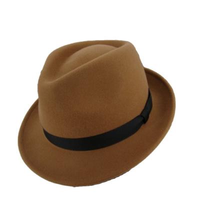 China fashion unisex 100% wool hat 100% wool australian hat australian fashion felt wide brim fedora hat for sale