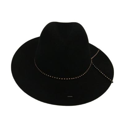 China 100% Wool Hat Black Felt Wool Felt Cowboy Hats Fashion Hat China Australian Cowboy Manufacturer New Product Miniature new for sale