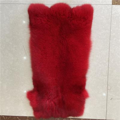 China Customizablethe real luxury fox fur is used to make fur coat decorations ornaments red fox fur for sale