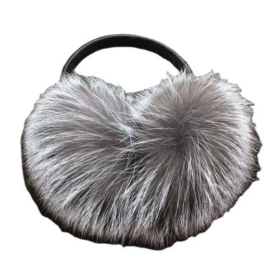 China Ladie's Plush Ear Muff Imitation Ultralarge Earlap Real Fox Artificial Women Winter Fur Warm Girl Earmuffs for sale