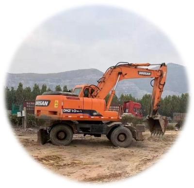 China High quality used Doosan DH210W-7 20 ton 0.5-1.18mÂ wheel excavator from South Korea; ³ for sale