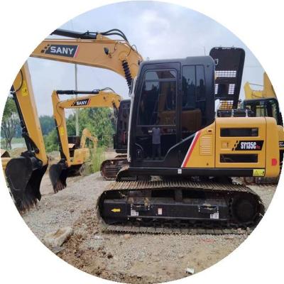 China Sany used sy135 excavator is 90% new, a Chinese famous brand, with imported engine and hydraulic system 0.6 MÂ ³ for sale