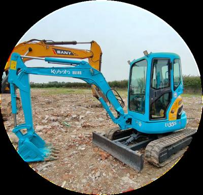 China 3.5 ton Japanese Kubota U35 hot sale second hand mini excavator with low price and high quality 0.10m²; ³ for sale