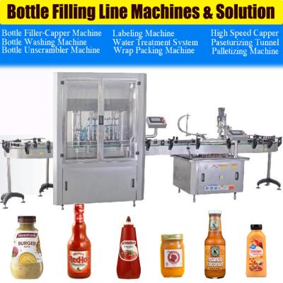 China Máquina de embotellado de la goma del chile de 12000BPH Chili Sauce Filling Machine en venta