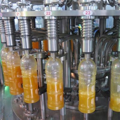 China Automated 5kw 6000BPH automatic fruit pulpy Juice Filling Machine bottle capping machine for sale