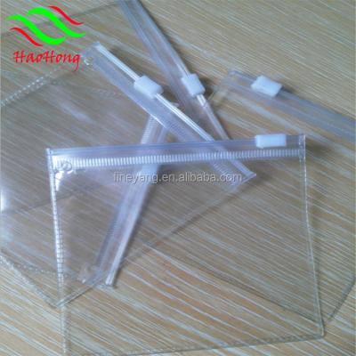 China BIODEGRADABLE PVC Slider Zipper Bag Transparent Clear Plastic Bag With Zipper for sale