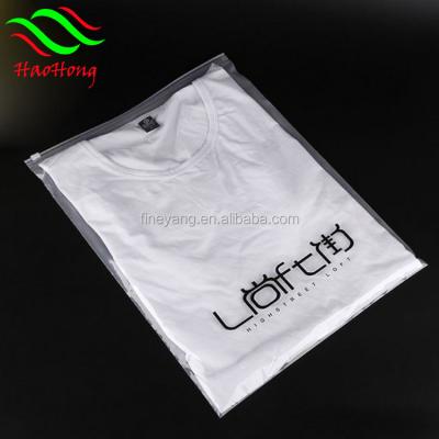 China BIODEGRADABLE wholesale custom clothing t-shirt packaging frosted ziplock bag/ziplock bag custom printed/ziplock plastic bag for sale