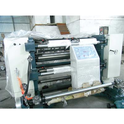 China WFQ-B 1000/1300 Food Jumbo Roll Plastic Film Roll Slitting Rewinding Machine for sale