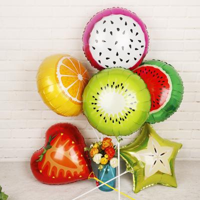 China Birthday party beauty decorations decoration with tropical fruit foil balloon for sale