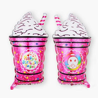 China Beauty Decorations Cartoon Balloon Cone Chocolate Ice Cream Birthday Party Decoration for sale