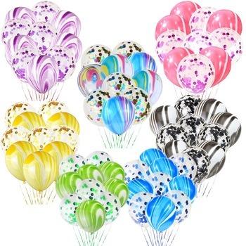 China BEAUTY DECORATIONS LATEX BALLOON SET FOR PARTY DECORATION IN AGOTE COLOR WITH CONFETTI for sale